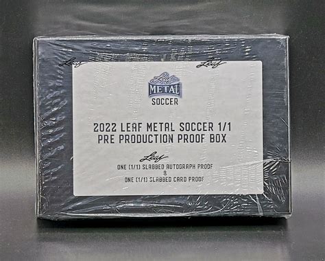 2022 leaf metal soccer 1/1 pre-production proof box|2022 leaf metal checklist.